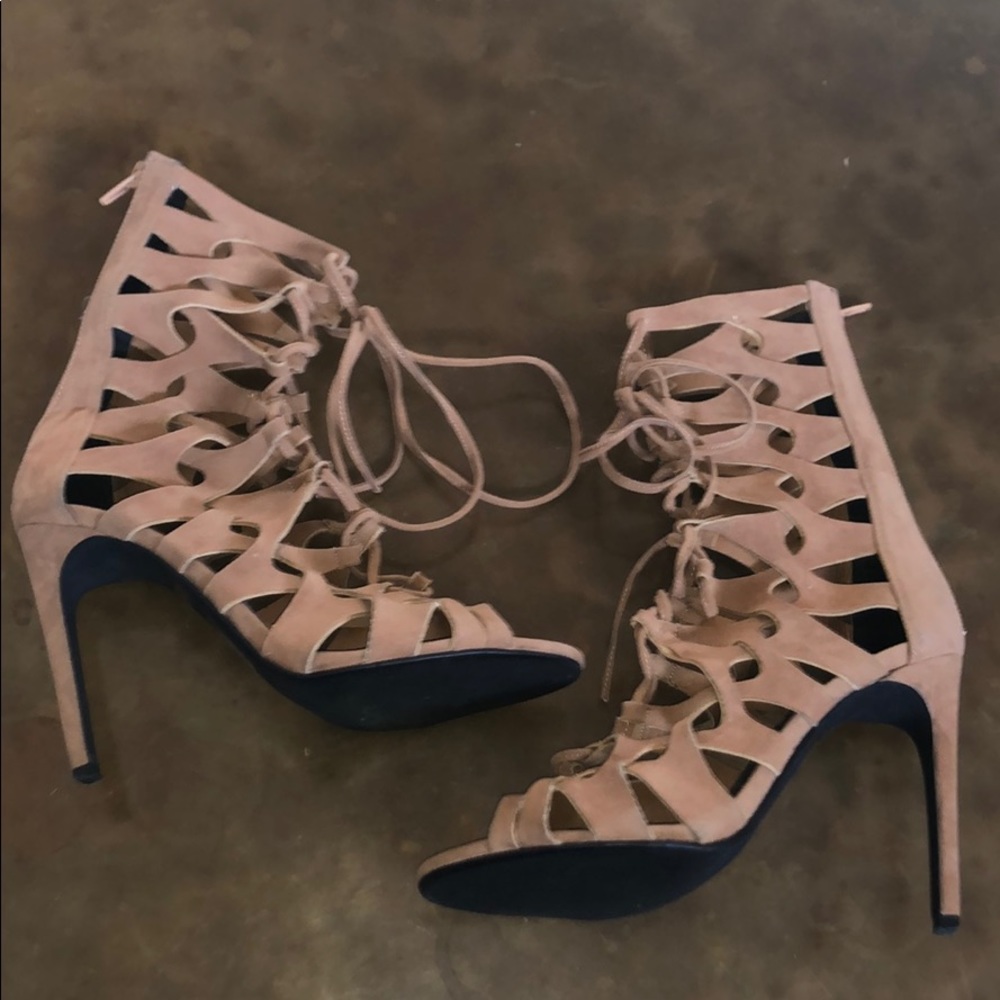 WORN ONCE Jeffrey Campbell strappy heels